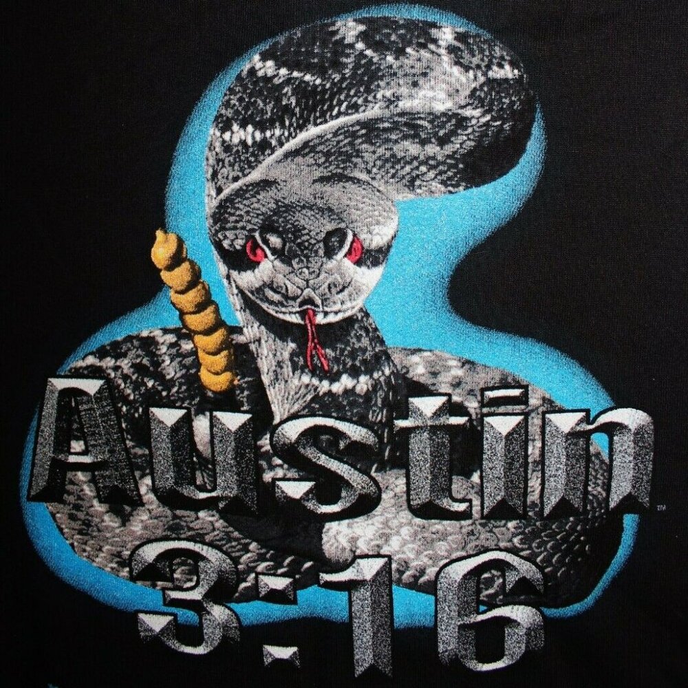 WWF Stone Cold Steve Austin 3:16 rattlesnake sweater NEW vintage sweatshirt WWE